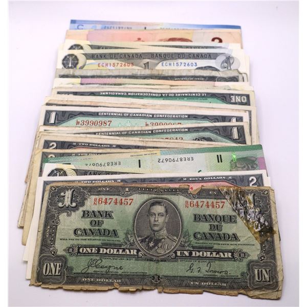 $150 Face Value lot of various notes starting from 1937