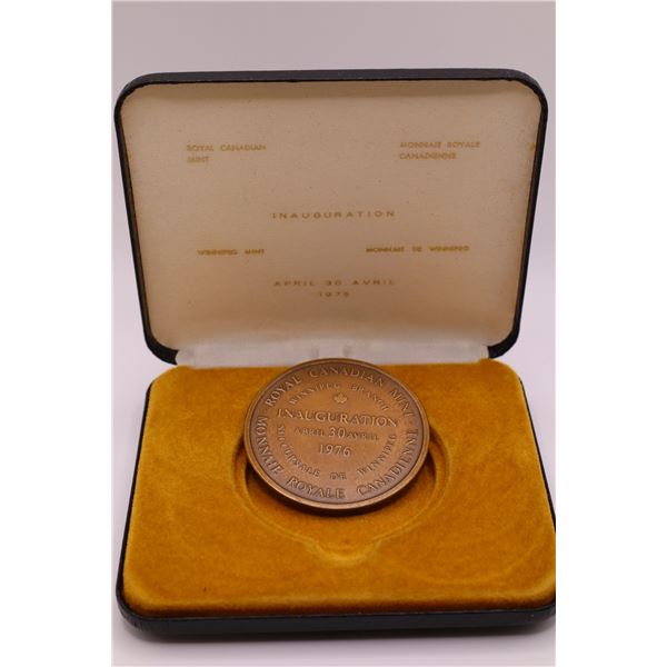 1976 Inauguration of the Royal Canadian Mint Winnipeg in original case. SCARCE