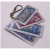 Image 1 : "banknote" key chain. Mulitcolor $1, $2, $5, $10