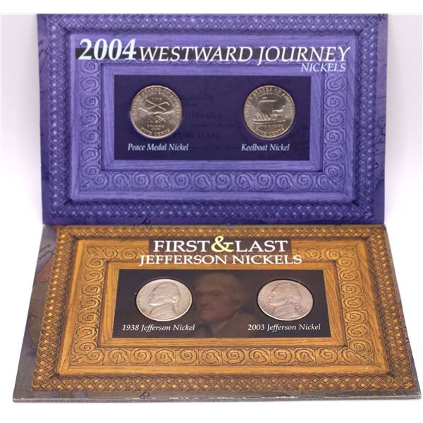 2004 Westward Journey and First and Last Jefferon Nickel Collection.