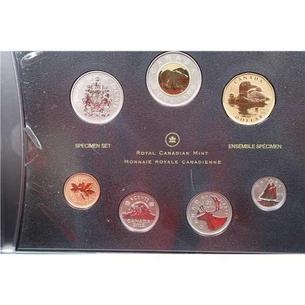 2012 Canada Specimen Set - 25th Anniversary of the Loonie.