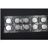 Image 1 : Uncut sheet of 10 2002 Silver Maple Leaf 1oz .9999 silver (tax exempt)