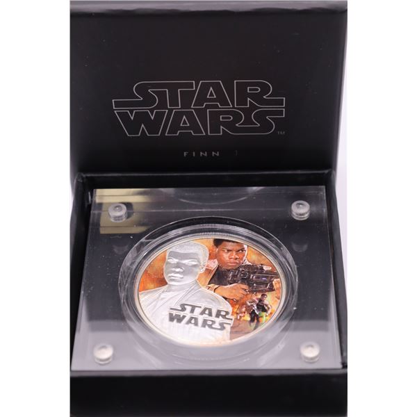 2016 1oz Star Wars FINN silver coin. Only 10K minted. (tax exempt)