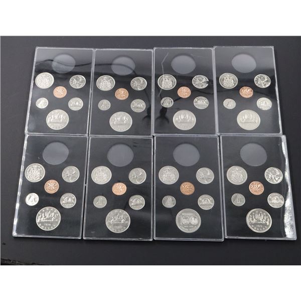 8 double dollar sets (no silver dollar, plastic insert only)