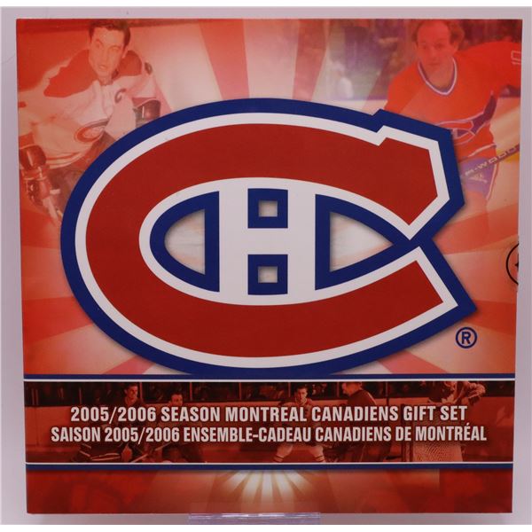 2006 Canada Montreal Canadiens NHL Coin Set with Colourized 25-Cents