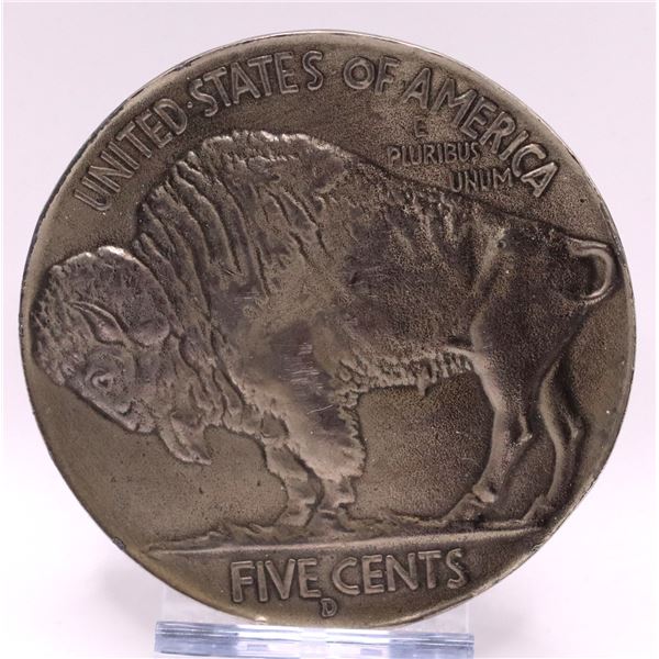 Very Cool Buffalo Nickel belt buckle from 1979. Approx 3" in diameter