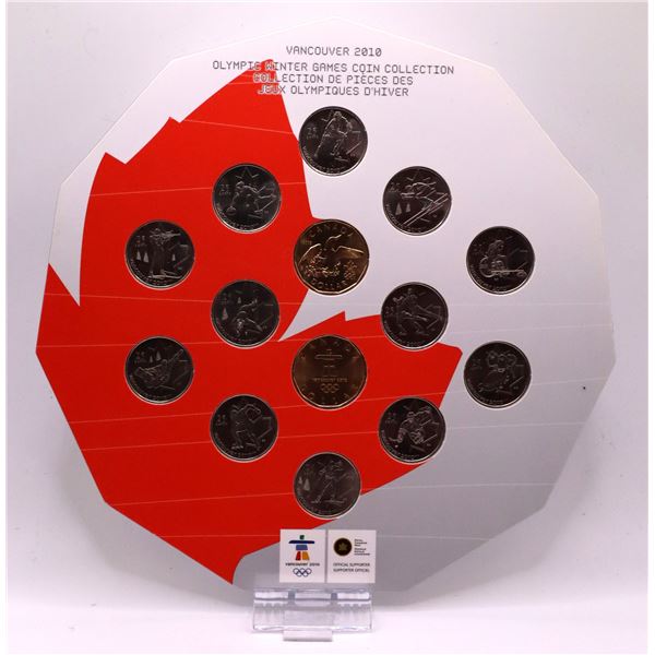 Vancouver 2010 Olympic Games Coin Collection in card