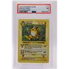Image 1 : 1999 Pokemon Base Set Unlimited Shadowless Raichu-Holo PSA 7