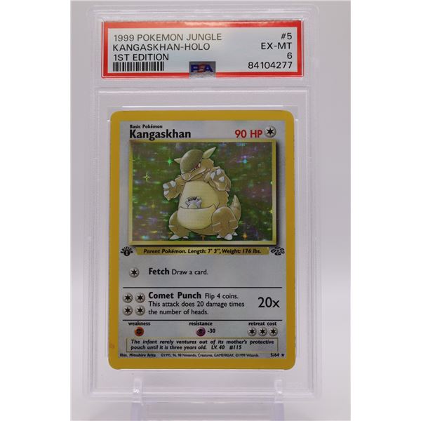 1999 Pokemon 1st Edition Jungle Kangaskhan-Holo PSA 5