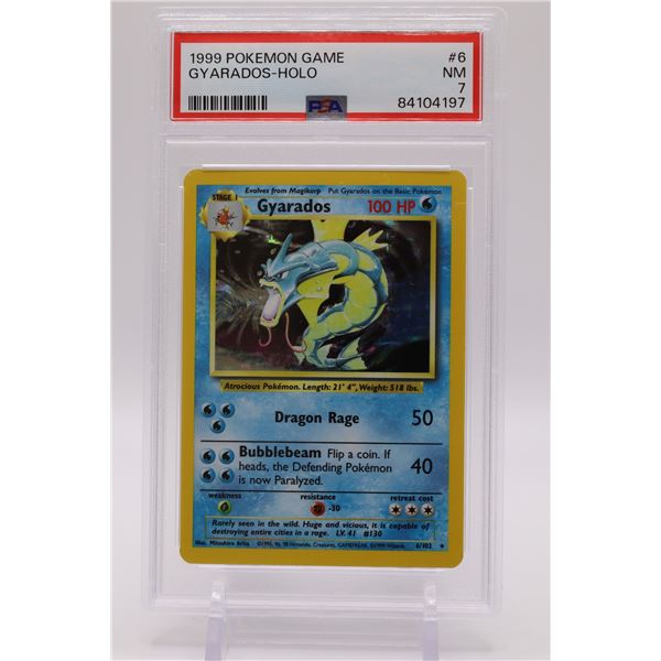 1999 Pokemon Base Set Unlimited Gyarados-Holo PSA 7