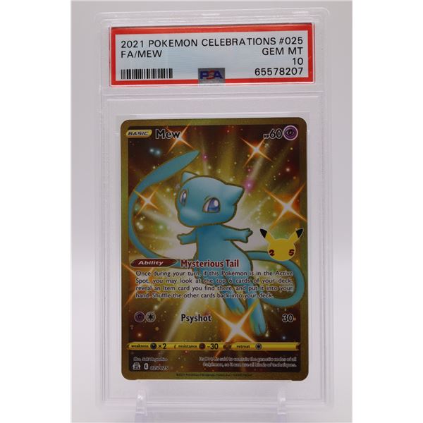 2021 Pokemon Celebrations FA/Mew PSA 10