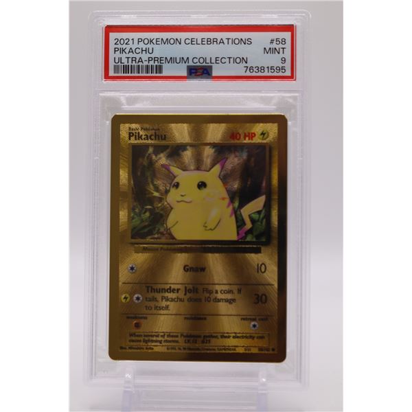 2021 Pokemon Celebrations Pikachu Ultra Premium Collection PSA 9