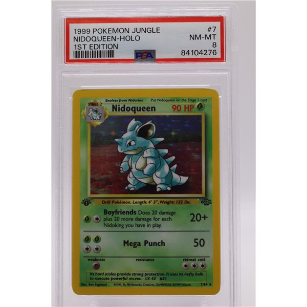 1999 Pokemon Jungle 1st Edition Nidoqueen-Holo PSA 8