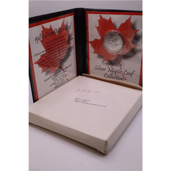Nicely Packaged 1989 Silver Maple Leaf