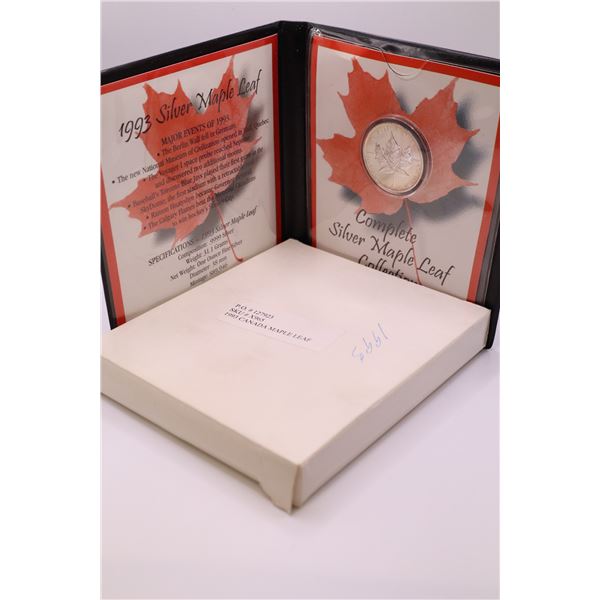 Nicely Packaged 1993 Silver Maple Leaf
