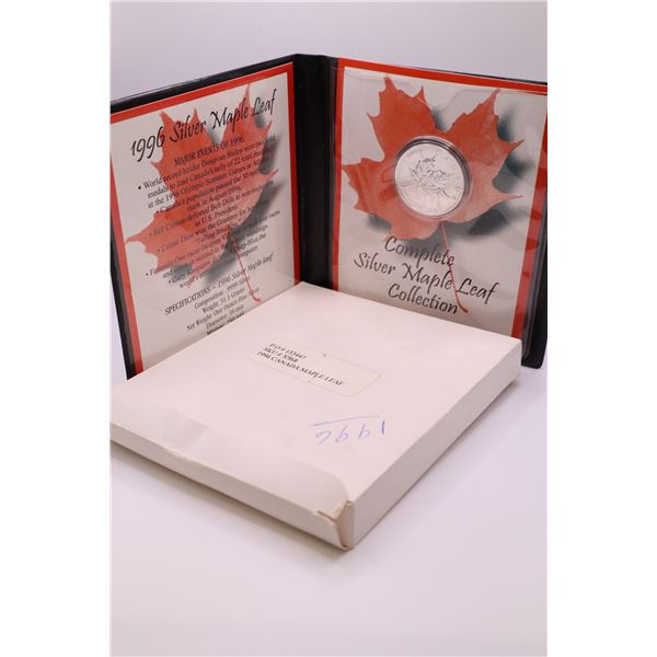 RARE! Nicely Packaged 1996 Silver Maple Leaf