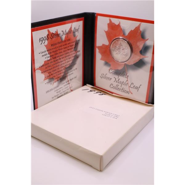 Nicely Packaged 1998 Silver Maple Leaf