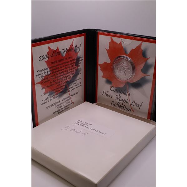 Nicely Packaged 2004 Silver Maple Leaf