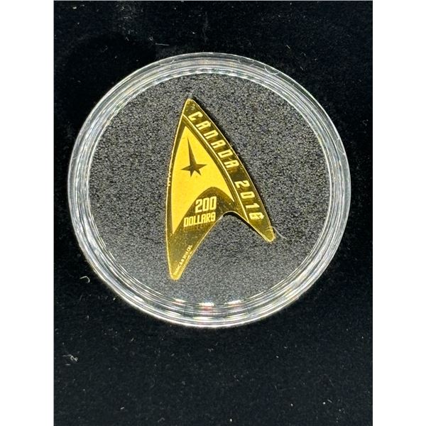 2016 Star Trek 50th Anniversary Starfleet Insignia Gold Delta. 16.2 g of pure gold. (tax exempt)
