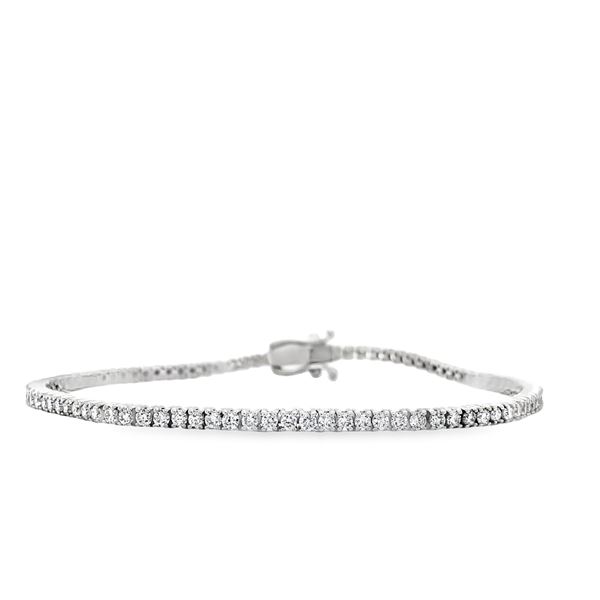 14K WG Lab Grown Diamond Bracelet 2 CTW