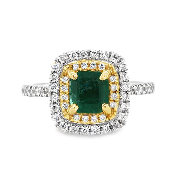 Emerald and Diamond Ring