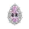 Image 2 : Kunzite and Diamond Ring