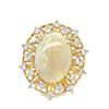 Image 1 : Opal and Diamond Statement Ring
