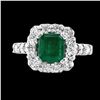 Image 2 : Emerald and Diamond Ring