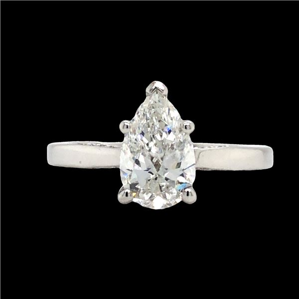 GIA Pear Shape Diamond Engagement Ring