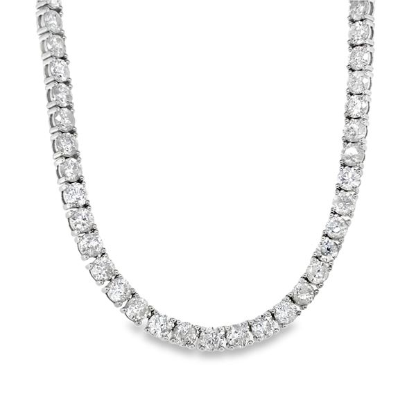 27.47 Carat Diamond Riviere Necklace