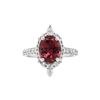 Image 1 : Rubellite Tourmaline & Diamond Ring