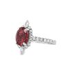 Image 2 : Rubellite Tourmaline & Diamond Ring