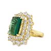 Image 2 : Green Tourmaline & Diamond Ring