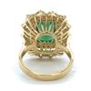 Image 3 : Green Tourmaline & Diamond Ring