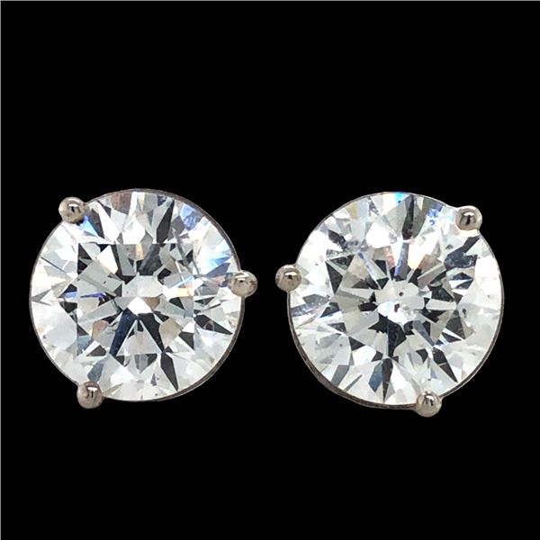 Lab Grown 5.25 CTW Round Diamond Earrings