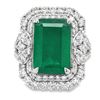 Image 2 : Emerald and Diamond Ring