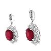 Image 3 : Ruby and Diamond Dangle Earrings