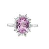 Image 1 : Pink Tourmaline & Diamond Ring