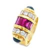 Image 1 : Ruby Diamond Sapphire Ring