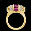Image 3 : Ruby Diamond Sapphire Ring
