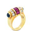 Image 4 : Ruby Diamond Sapphire Ring