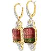 Image 2 : Watermelon Tourmaline Earrings