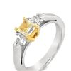 Image 1 : Fancy Yellow Diamond Ring
