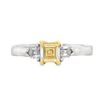 Image 2 : Fancy Yellow Diamond Ring