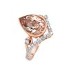 Image 2 : Morganite and Diamond Ring