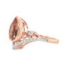 Image 3 : Morganite and Diamond Ring