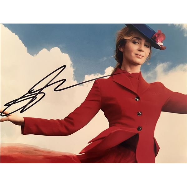 Mary Poppins Emily Blunt signed photo