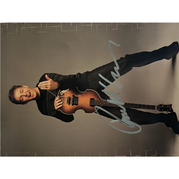 Paul McCartney signed photo