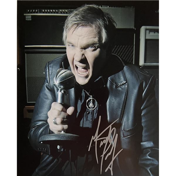 Musician Meatloaf signed photo. GFA Authenticated