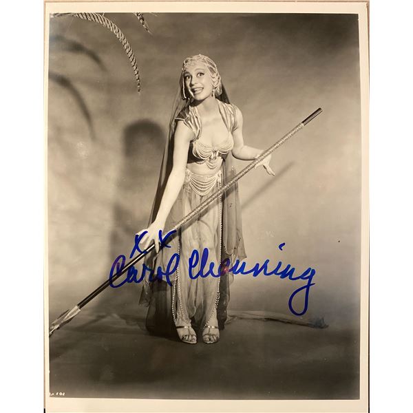 Carol Channing signed photo